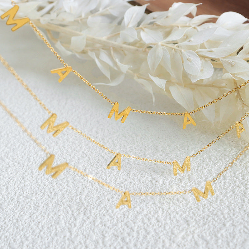 Necklace : Moeders Halsketting - Goud in van Pantino