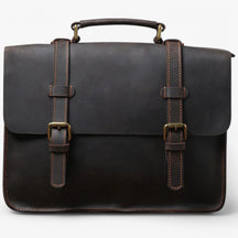 bags : Leren Schoudertas Leer - Zwart in zwart van Pantino