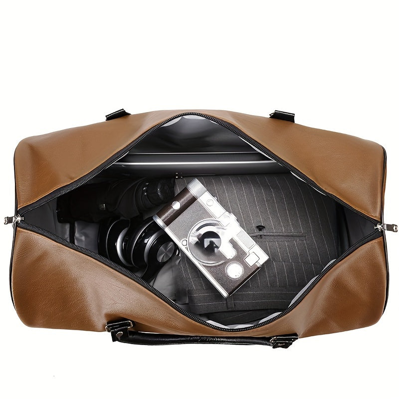 bags : Reistas Heren Zwart - Men 1 Stuk PU Leren , Handbagage voor op Reis Elegant in van Pantino