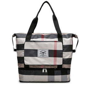 bags : Reistas Dames Paars-Aubergine - Nova's Opvouwbare in Khaki van Pantino
