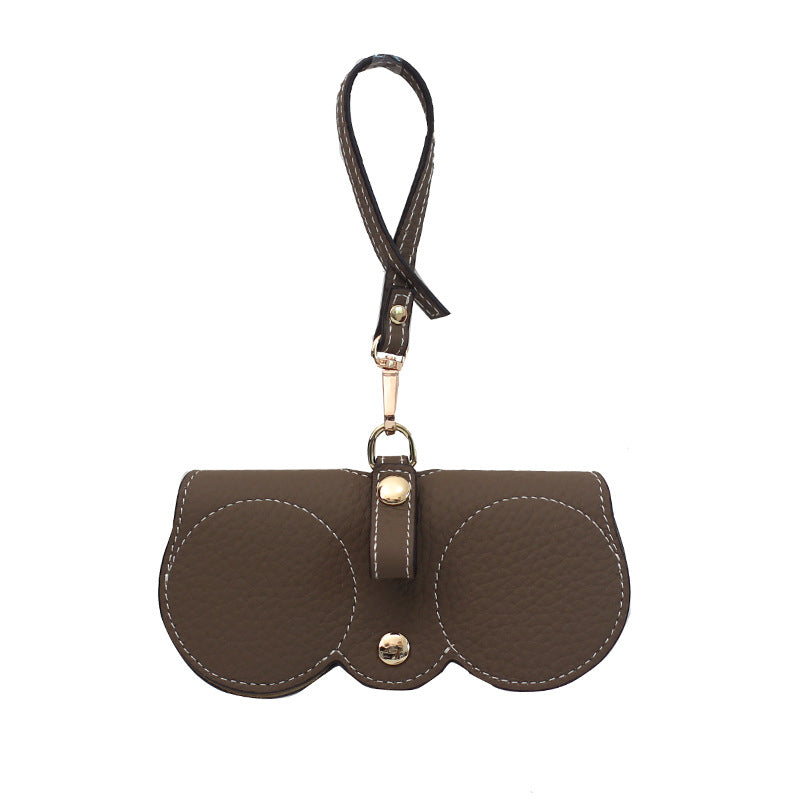 Eyeglass Case : Bril Dames Grijs - Luxe Brillenkoker - De Compacte Bescherming voor Onderweg Leer in van Pantino