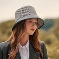Pălărie pentru dame neagră - Pălărie găleată din pânză
