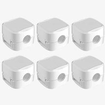 gadgets : Kabelhouder Set Zwart 6 Stuks - Anti-Kabelrommel Bureau - Siliconen in Wit (set van 6) van Pantino