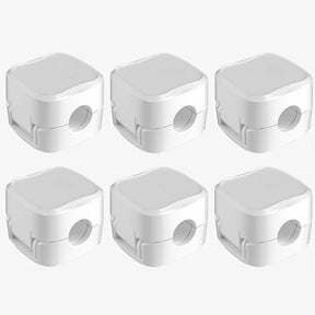 gadgets : Kabelhouder Set Zwart 6 Stuks - Anti-Kabelrommel Bureau - Siliconen in Wit (set van 6) van Pantino