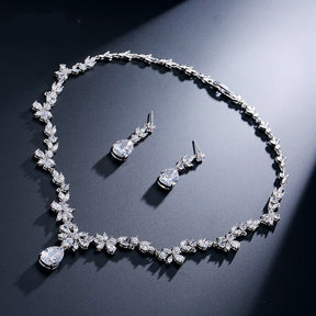 Jewelry Set : Dames Kristallen Juwelen Set - Goud in Sliver van Pantino