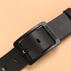 Belt : PU Leren Riem Zwart Heren Casual Jeans in van Pantino