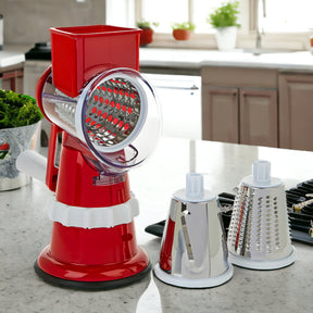 home & garden : QuickChop Pro+ - Professionele Groentesnijder - Grijs in Rood (4 beschikbaar) van Pantino