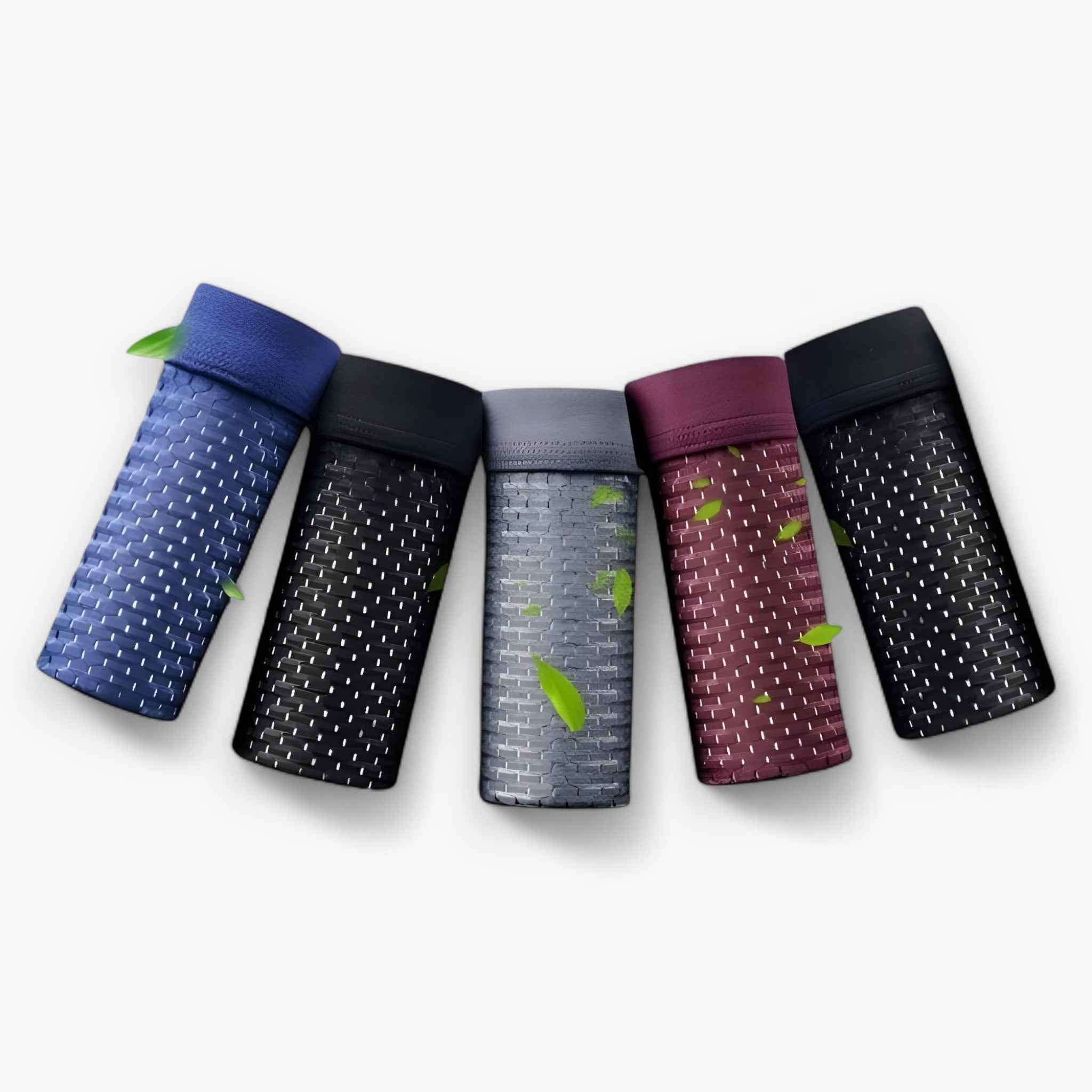 Boxer Heren Bamboe (Verpakking van 10) Zwart/Grijs - Ademend, Hypoallergeen, Comfortabel