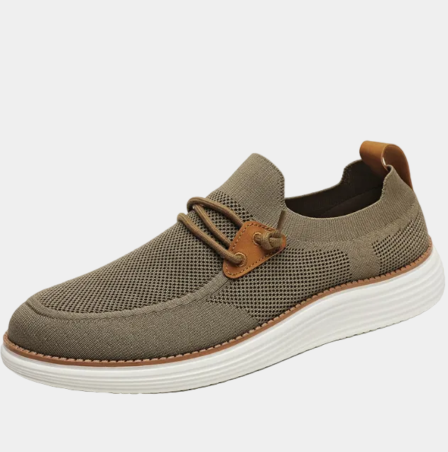 Heren sneakers met geperforeerd bovenwerk