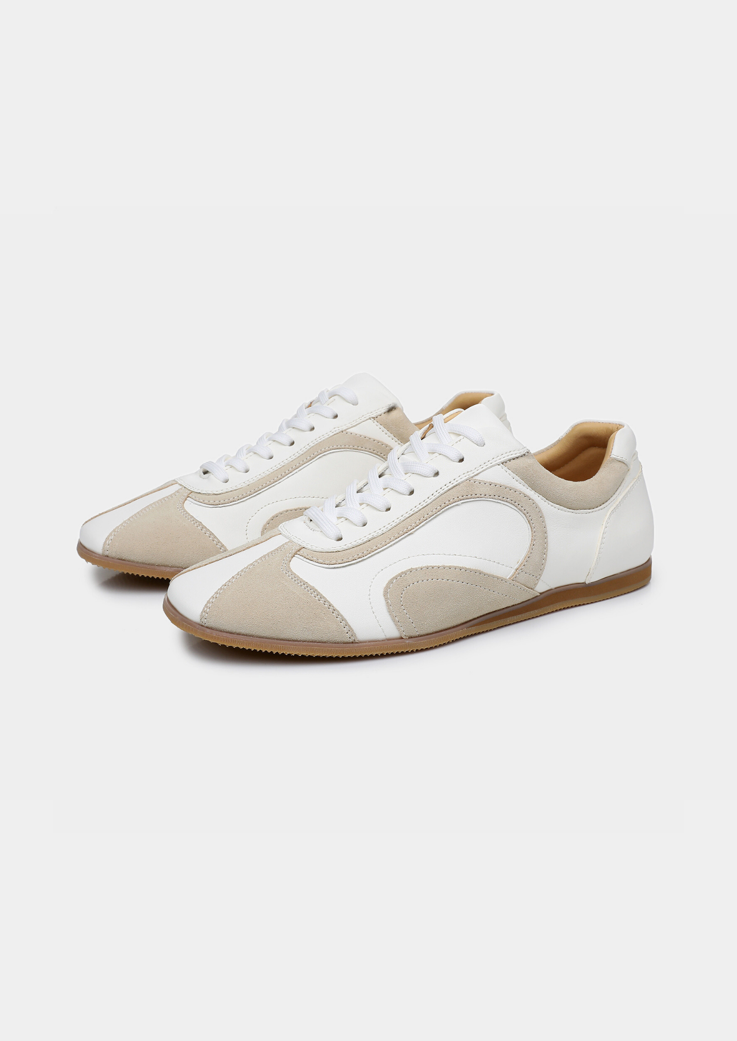 Herensneakers met platte zool