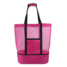 bags : Kustlijn Wanddecoratie Groen - Maritiem Woonaccessoire in Roze Rood van Pantino