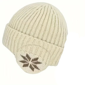 Beanie : Muts Dames Zwart - Trendy Gebreide in Beige van Pantino