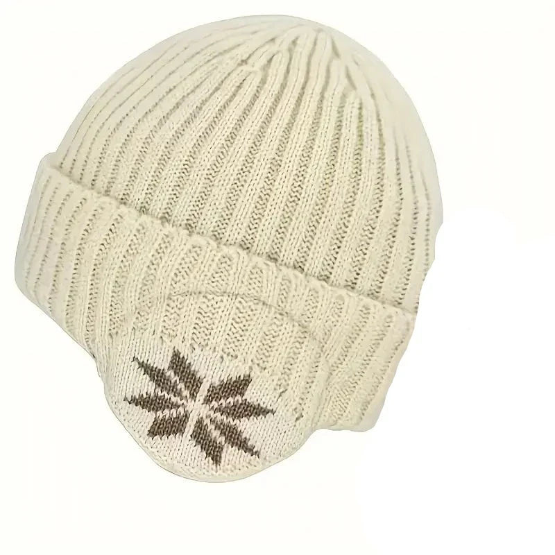 Beanie : Muts Dames Zwart - Trendy Gebreide in Beige van Pantino