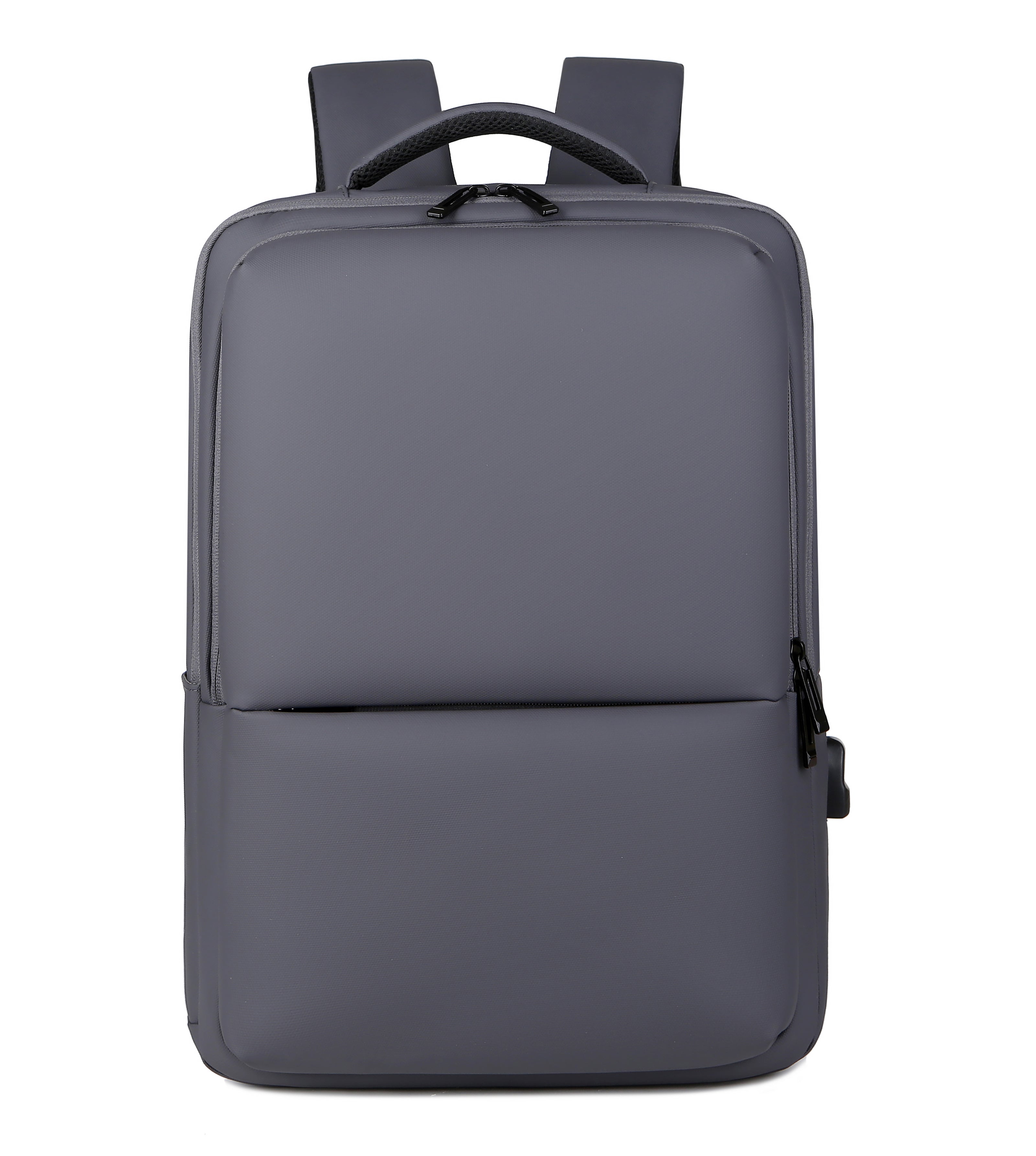 bags : Rugzak Heren Zwart - Stroomlijn Executive Waterdichte Laptoprugzak in 15 inch Grijs van Pantino