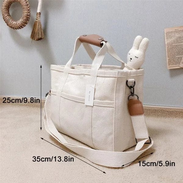 bags : Tote Bag Beige - ToteEase - Veel Opbergruimte voor Al Je Spullen in van Pantino