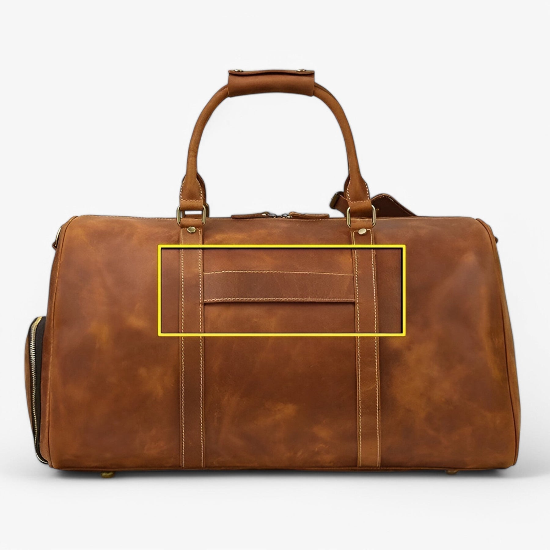 bags : Reistas Bruin 55cm - Elegante Lederen Leer in Bruin 55cm van Pantino