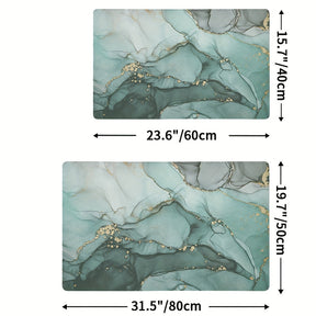 home & garden : Antislipmat Marmerpatroon - Marble - Donkergrijs in van Pantino