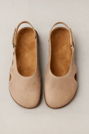 Slingback Zwarte Dames van Echt Leer, Hak 5cm, Ronde Neus: Elegantie & Comfort