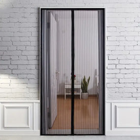 home & garden : Magnetische Hordeur Zwart 120x210cm - Vliegengordijn voor Deur, Insectenwering in Zwart van Pantinoshop