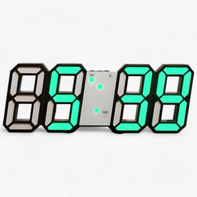 other : NordiClock - Wecker en Digitale Klok - Multifunctionele Elektronische Weergave in Zwart en groen van Pantino