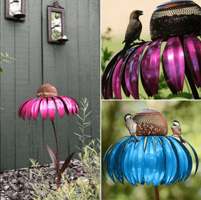 outdoor equipment : Coneflower Vogel Voederhuisje - Rood in van Pantino