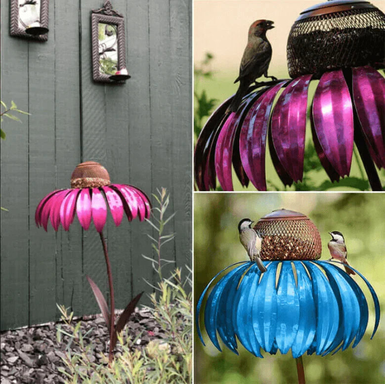outdoor equipment : Coneflower Vogel Voederhuisje - Rood in van Pantino