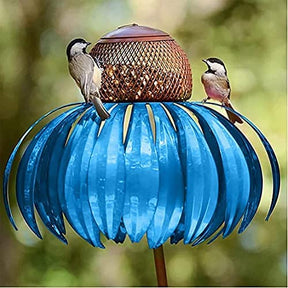 outdoor equipment : Coneflower Vogel Voederhuisje - Rood in Blauw van Pantino
