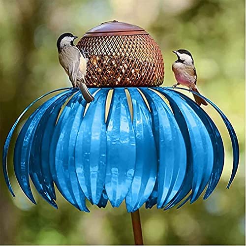 outdoor equipment : Coneflower Vogel Voederhuisje - Rood in Blauw van Pantino