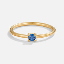 Ring : Ring Goud - Birthstone 18K Roestvrij Staal in September - Sapphire van Pantino