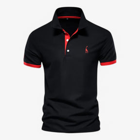 Men's Top Clothes : Polo Heren Korte Mouwen van Katoen Slim Fit - Diverse Kleuren en Maten in Nero van Pantinoshop