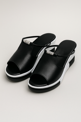 Dames sleehakken met Elegante versieringen en Tweekleurige zool - Unieke stijl