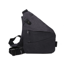 bags : Personal Flex Bag Heren - Zwart in Zwart Linker Schouder van Pantino