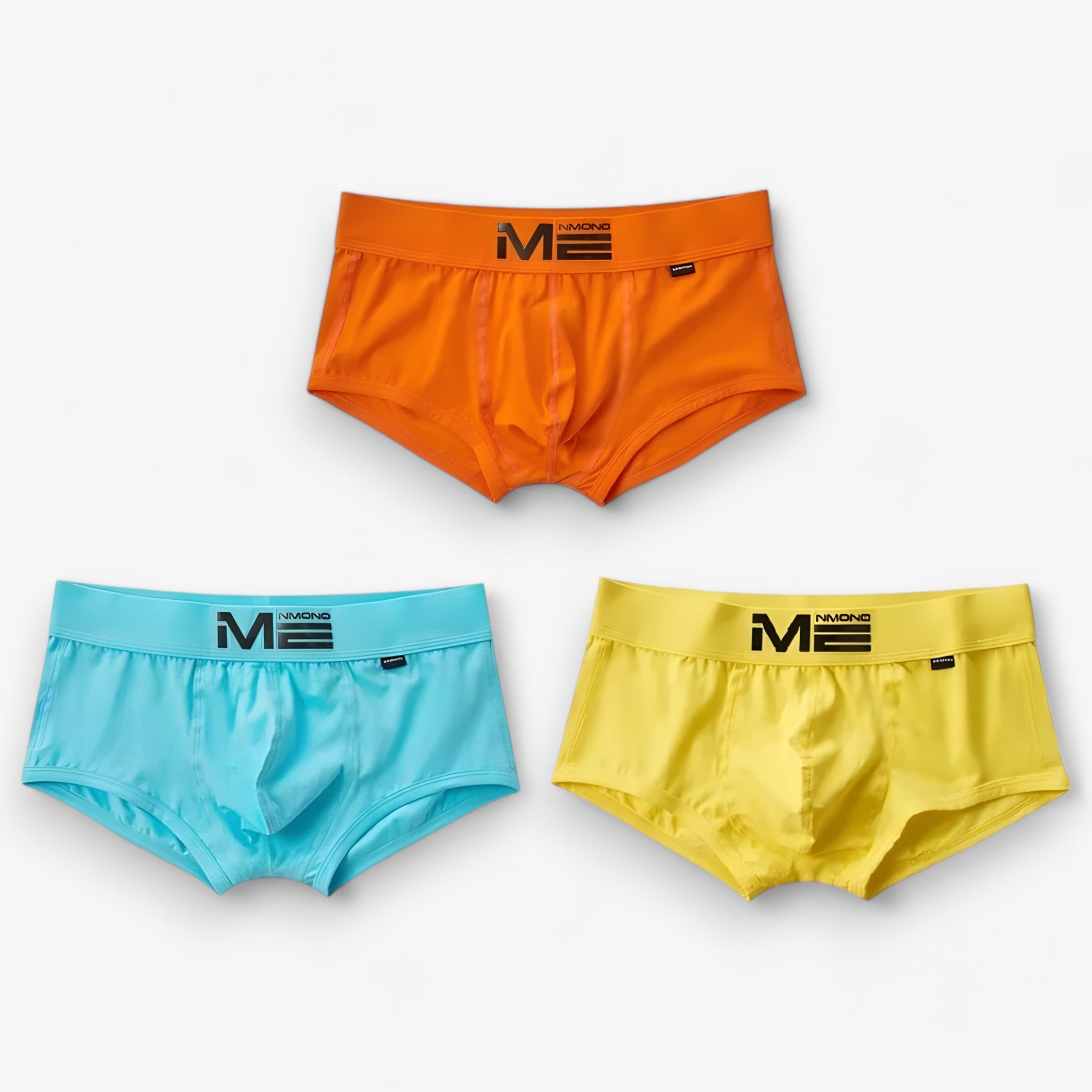 Men's Sport Boxershorts : Heren Boxershorts - Ademend & Comfortabel - Blauw, Oranje, Geel Multipack (3+3 Gratis) in blauw oranje geel van Pantino