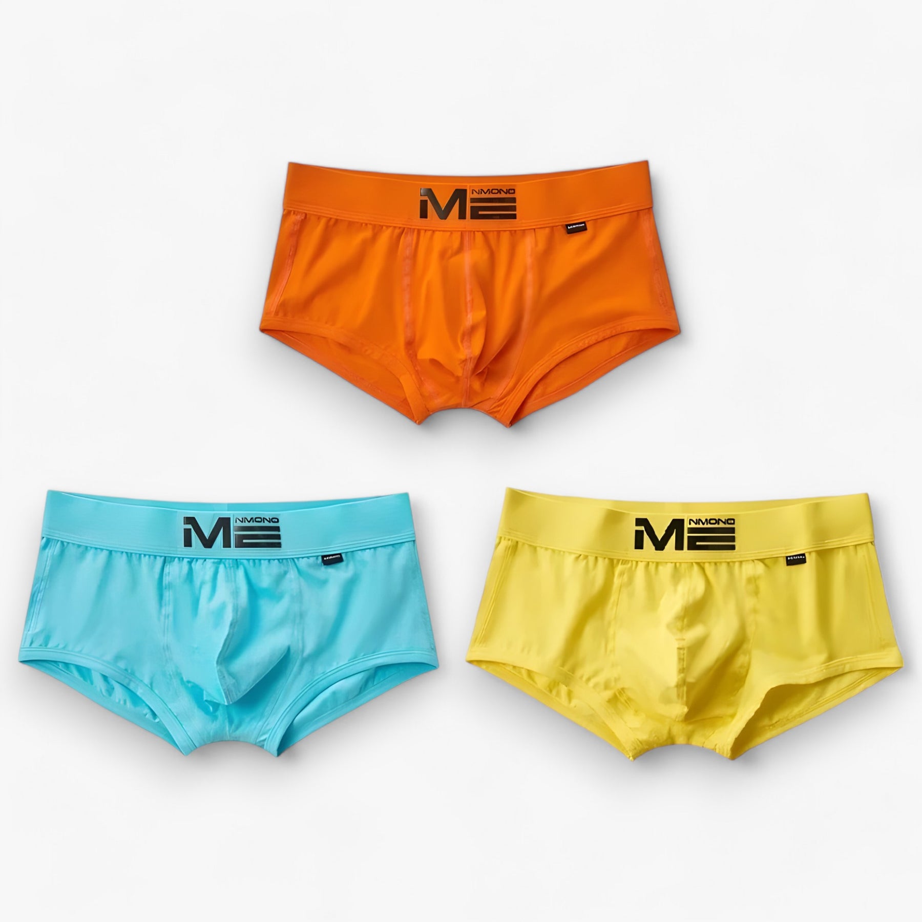 Men's Sport Boxershorts : Heren Boxershorts - Ademend & Comfortabel - Blauw, Oranje, Geel Multipack (3+3 Gratis) in blauw oranje geel van Pantino