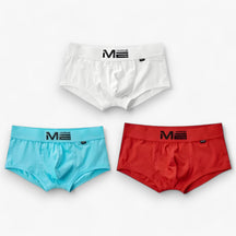 Men's Sport Boxershorts : Heren Boxershorts - Ademend & Comfortabel - Blauw, Oranje, Geel Multipack (3+3 Gratis) in blauw rood wit van Pantino
