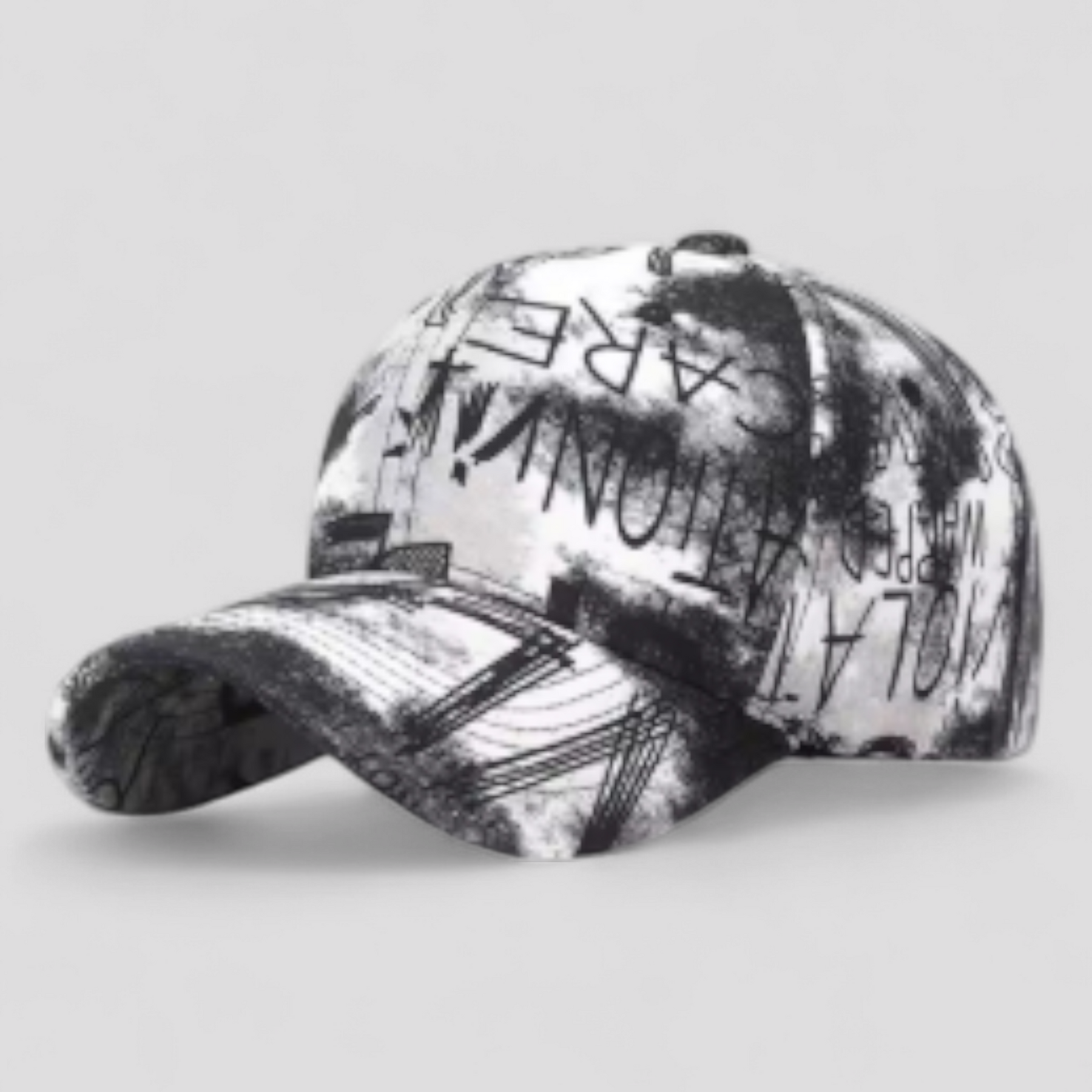 Baseball Cap : Pet Heren Zwart - Stijlvolle Graffiti Snapback - En Comfortabel Baseball in Zwarte Baseball Pet Verstelbaar van Pantino