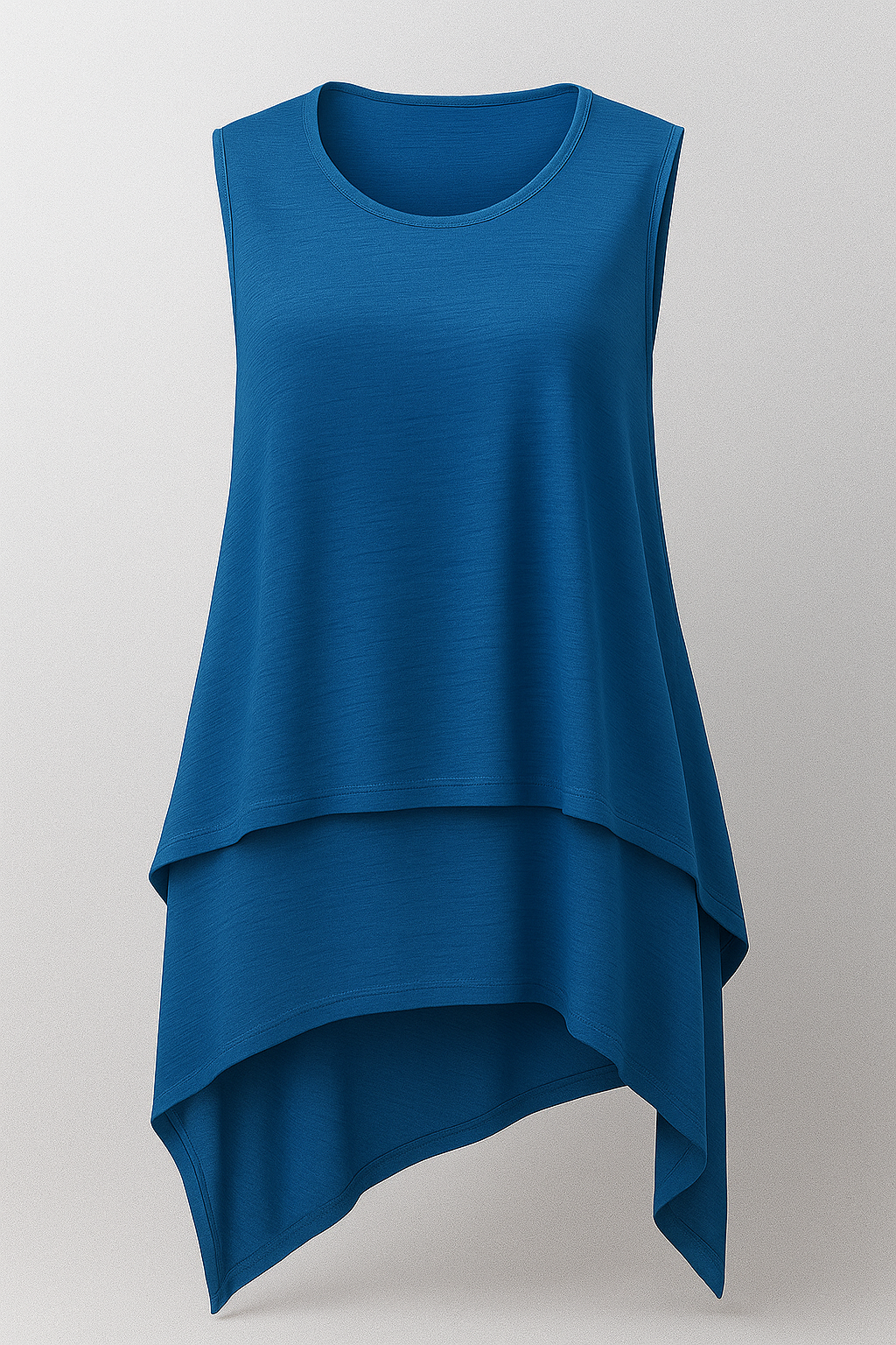 Top Dames Asymmetrisch Vloeiend Zwart Elegant Mouwloos S-XL