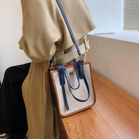 bags : Tote Bag Dames Blauw - Mini Classy - Kleine Handige Tas voor in van Pantino