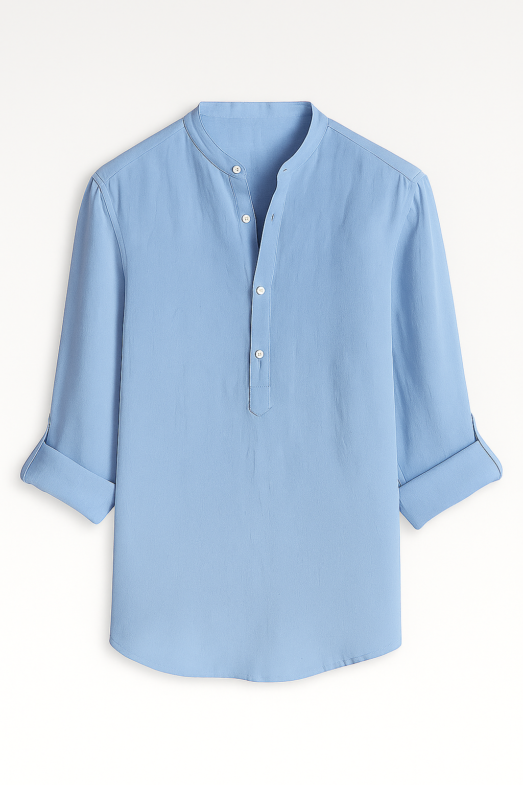 Men's Top Clothes : Lichtgewicht Linnen Herenoverhemd, Ademend, Lange Mouw in van Pantino