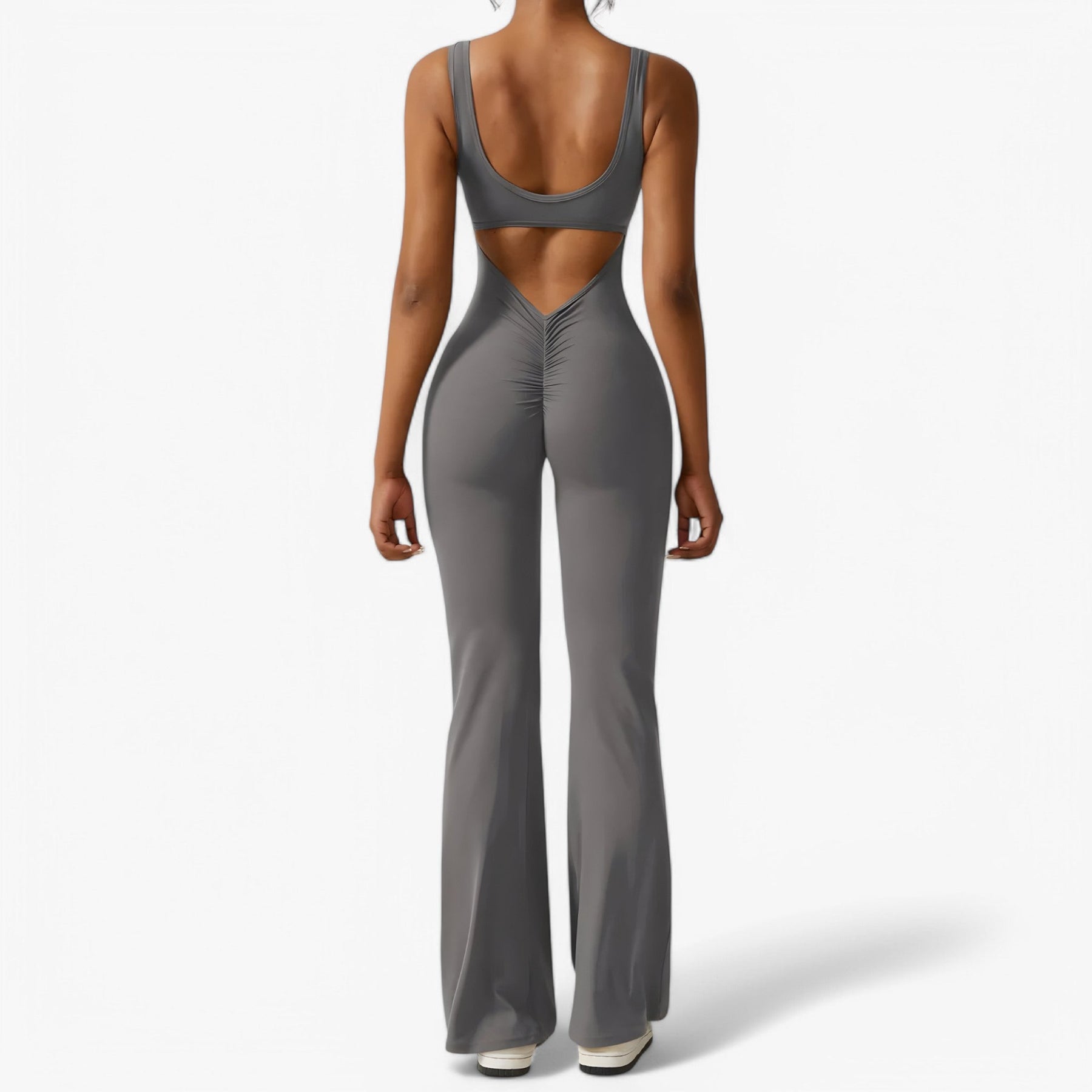 One-Pieces : Elegante zwarte jumpsuit met diepe V-hals voor dames in van Pantino