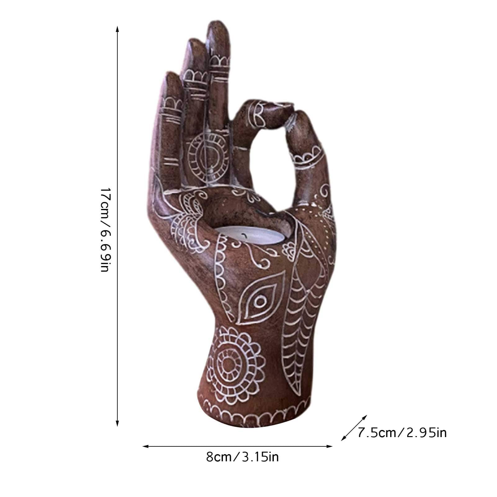 home & garden : Boeddha Hand Kaarsenhouder in van Pantino