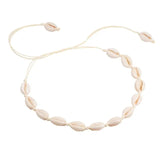 Muschel-Kette Weiß - Boho Conch Meeresmuschel Sommer - Muschel