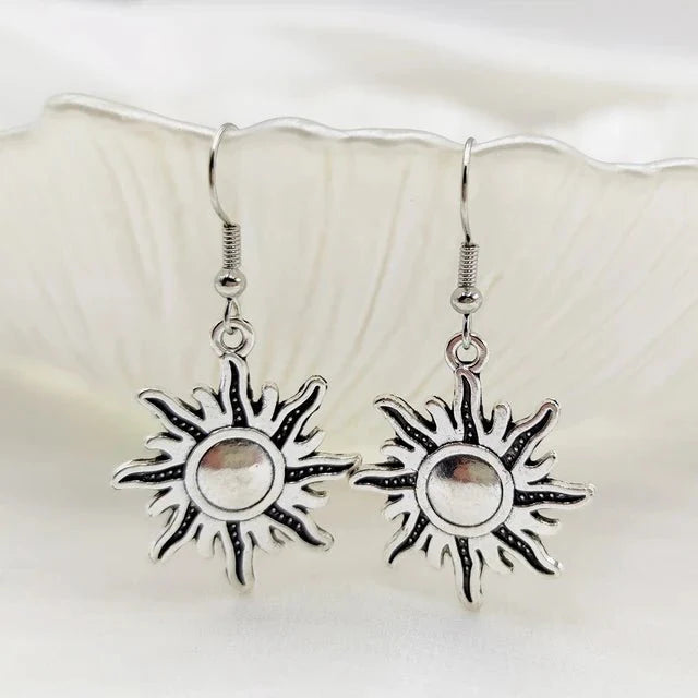 Earrings : Gothic Paddenstoel Oorbellen - Bohemian Faith Mystiek - Metaal in I van Pantino