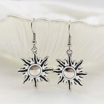 Earrings : Gothic Paddenstoel Oorbellen - Bohemian Faith Mystiek - Metaal in I van Pantino