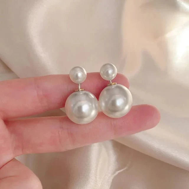 Earrings : Bohemian Parel Oorbellen - Grote Elegante Druppel - Parel in D van Pantino