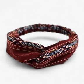Fascia con stampa bohemien Bandana vintage - € : Bandana Haarband Dames Print Bohemien Vintage Bloemen Meerkleurig in van Pantino