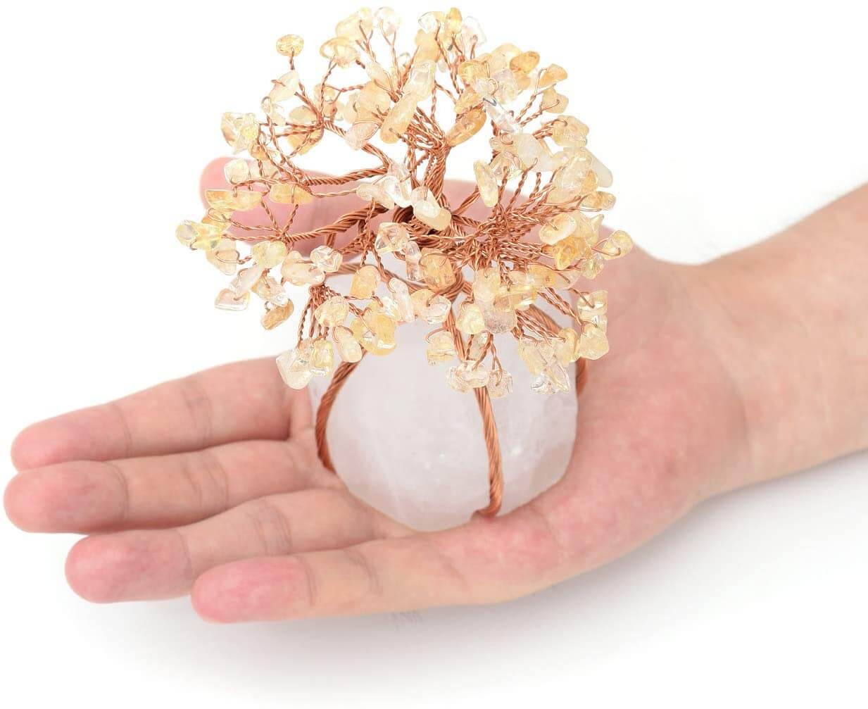 home & garden : Feng Shui Bonsai Ornamenten Heren Amethist - Rozenkwarts in van Pantino