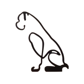 home & garden : Bull Terrier beeldje wit - Modern abstract hondenbeeldje van Hiet, 20cm, voor hondenliefhebbers in Boxer van Pantino