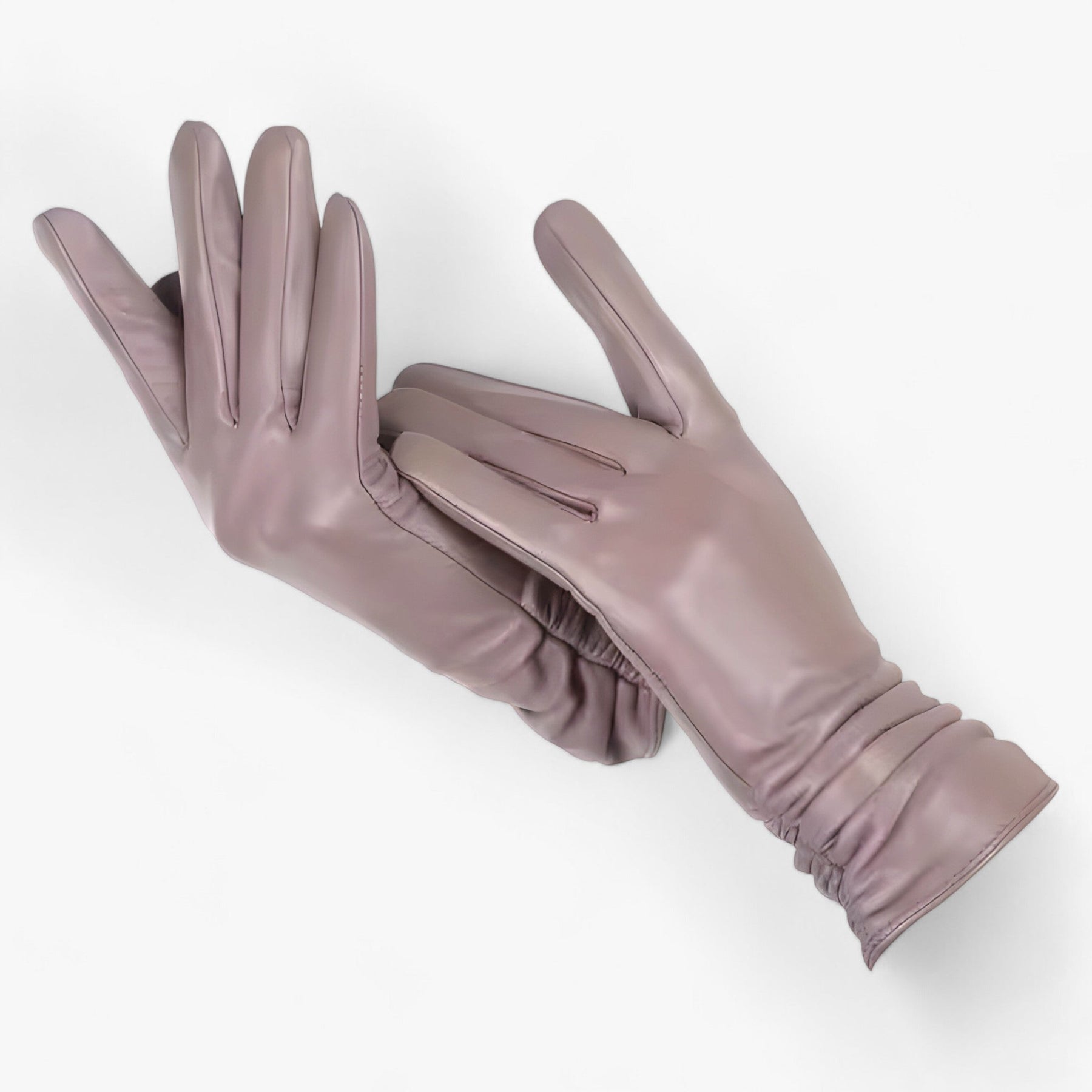 Sheepskin Gloves : Schapenvellen Handschoenen voor Vrouwen Dames - K Klasiek Stijl en Winterbescherming - Blauw Lac in Bruin van Pantino