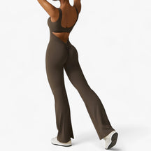 Bodysuit : Workout Lichaamspak - Ongeëvenaard Comfort en Prestaties - Blauw in Bruin 2 van Pantino
